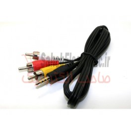 کابل فیش 3.5 پایه کوتاه به AV