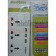شارژر USB + سه راهی برق مدل Maxphone MH-M532