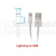 کابل USB گوشی ایفون اصلی MD818