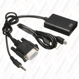 تبدیل VGA به HDMI با ورودی صدا AUX