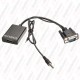 تبدیل VGA به HDMI با ورودی صدا AUX
